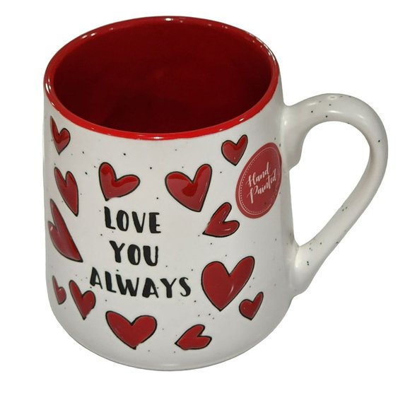 Sheffield Home Red Hearts Ceramic Coffee Mug‎  Love You Always 16oz - Picture 5 of 16